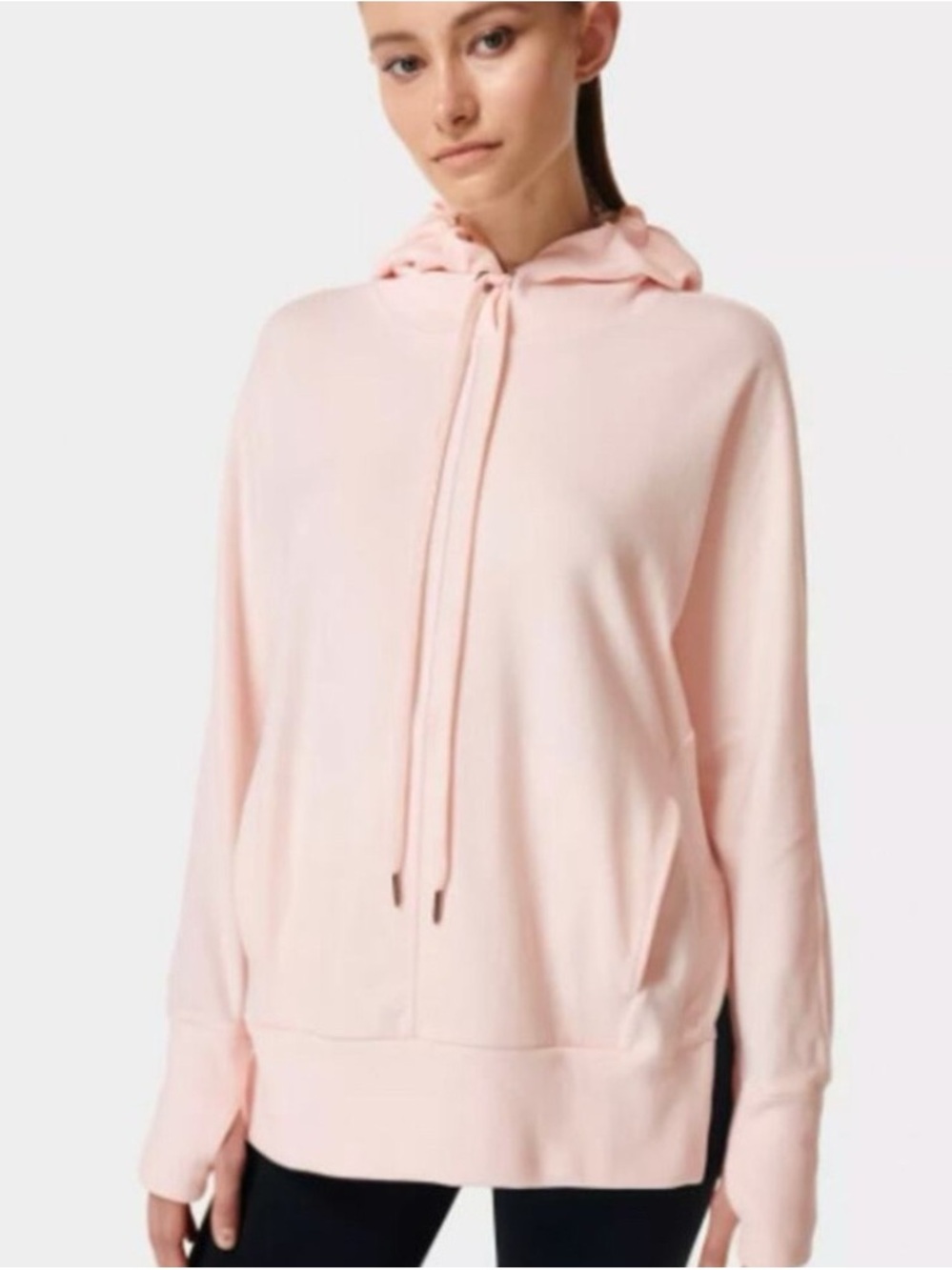 Sweaty Betty Liberate Luxe Fleece Hoody in Tulle Pink - Size‎ XXS